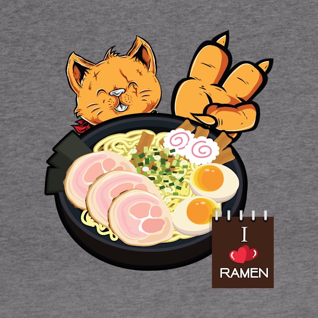 'Kawaii Cat Ramen Life' Cool Japanese Cats by ourwackyhome